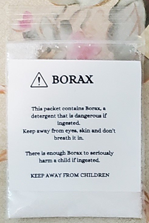 Recall Notice Borax Packet Slime Smoothies